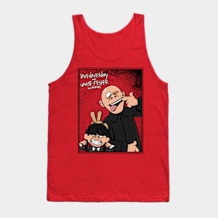 Funny Retro Vintage Spooky TV Show Comics Cartoon Parody Tank Top